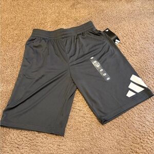 Adidas Boy’s Dark Gray Athletic Shorts